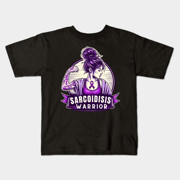 sarcoidosis warrior Kids T-Shirt by FnF.Soldier 